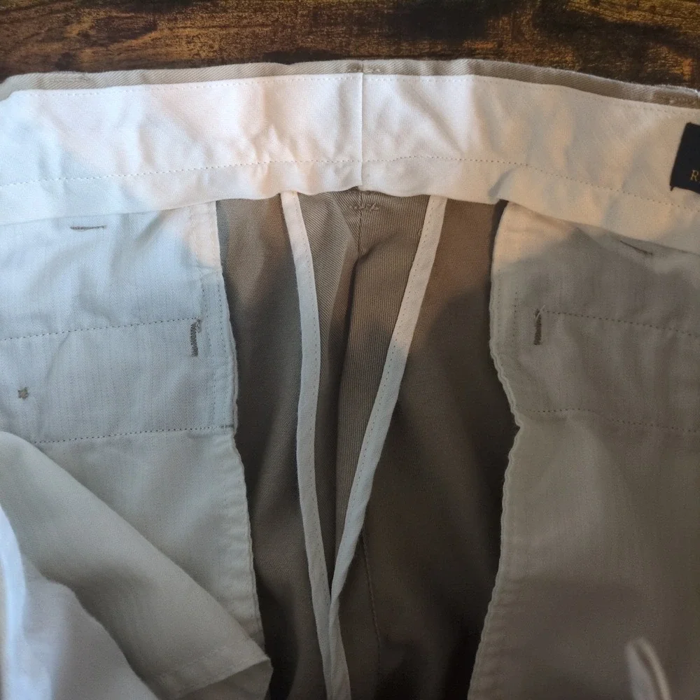 Polo Ralph Lauren Classic Fit Khaki Chino Pants Mens 38x32 Tan Cotton